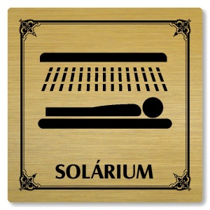 Solárium, 80x80mm, zlatá, Nebraska